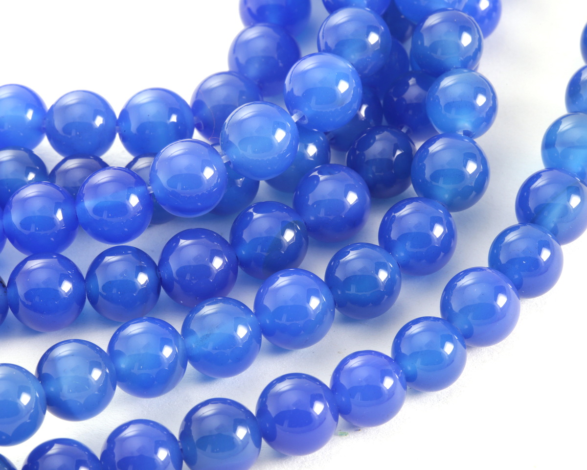 Sapphire Blue Agate Round 10mm