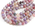 Pink Purple Tourmaline Quartz (A) Round 8mm