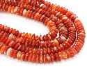Carnelian (natural, dark) Saucer 4x10mm