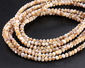 Natural Mussel Shell Mother of Pearl Rondelle 3x4mm