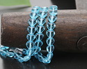 Czech Glass Aquamarine Small Heart 6mm