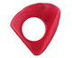 Tagua Nut Hot Pink Open Slice 33-45x24-36mm