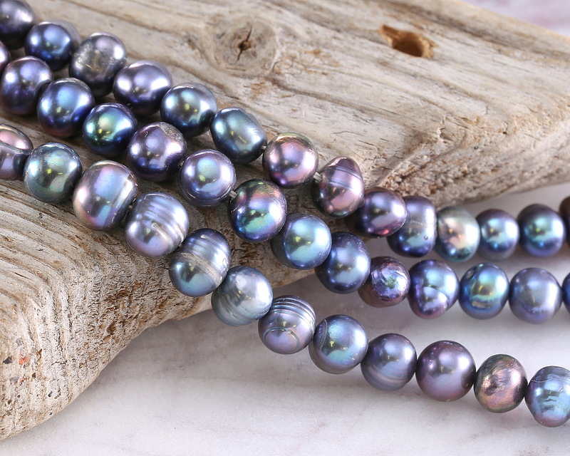Peacock Freshwater Potato Pearl 7-8mm