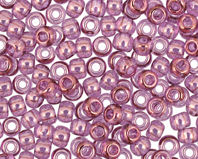 TOHO Gold Lustered Light Amethyst Round 11/0 Seed Bead