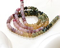 Tourmaline (Ombré) Faceted Rondelle 3x4mm