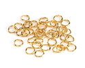 Gold (plated) Stainless Steel Jump Ring 7mm, 18 gauge