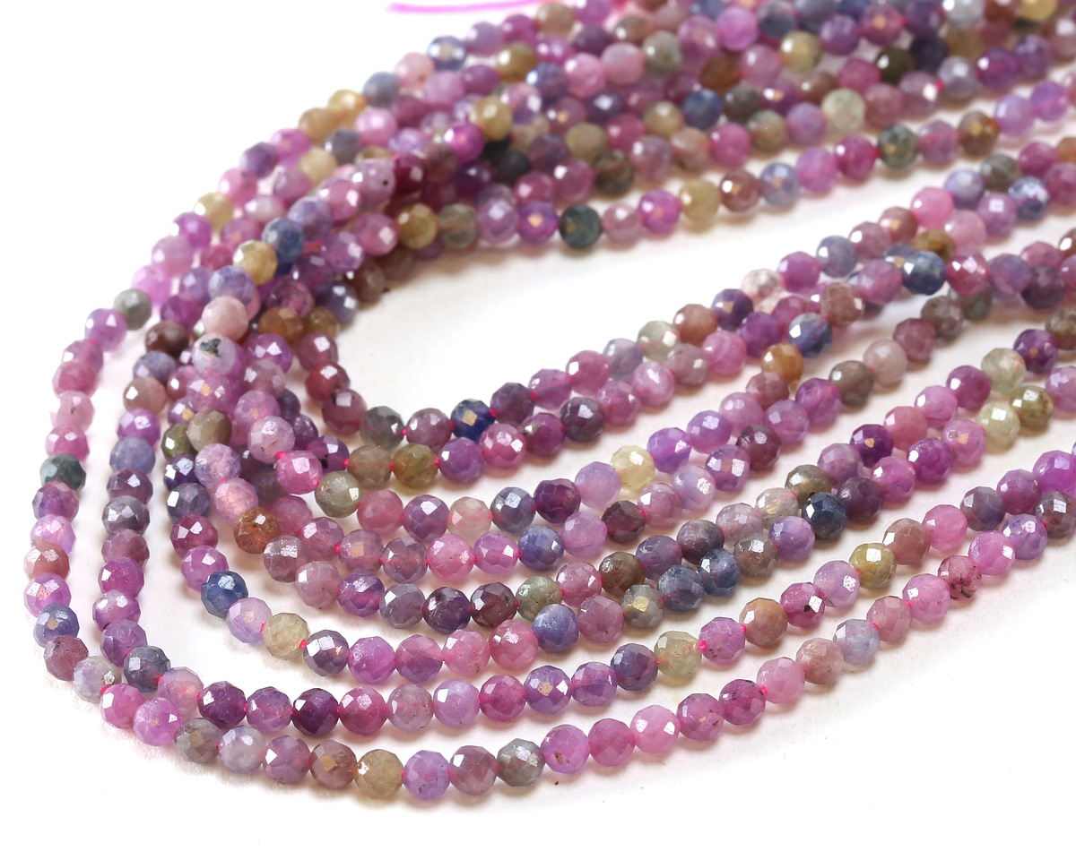 Ruby Sapphire (A) Microfaceted Round 3mm
