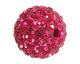 Fuchsia Pave Round 12mm