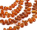 Orange Kyanite Graduated Faceted Flat Teardrop 5.5-8x7-10mm