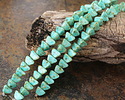 Czech Glass Luster Green Turquoise Picasso Half Pinch Bead 4x7mm
