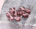 Czech Glass Amethyst Small Heart 6mm