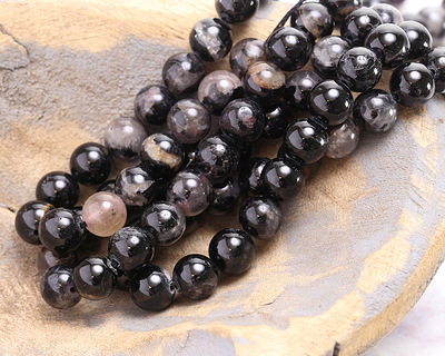 Sunset Black Tourmaline Round 10mm