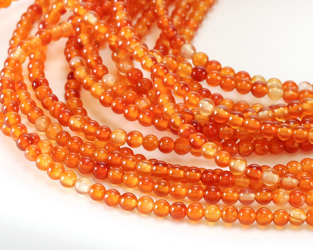 Carnelian (natural) Round 3mm