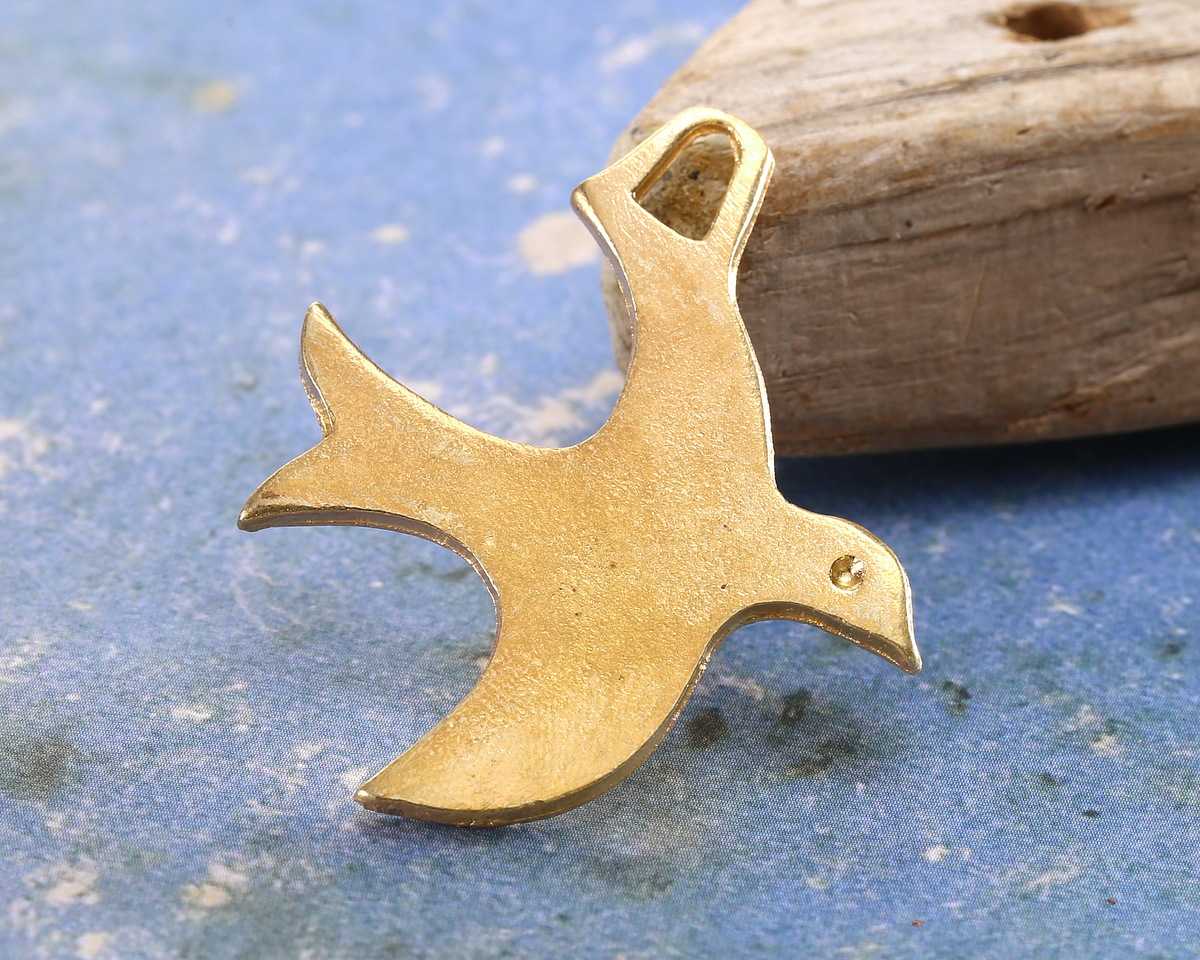 Mykonos Gold (plated) Escher Bird Focal 43x35mm