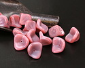 Czech Glass Pink & Lavender Silk Bellflower 12x9mm