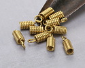 Mykonos Solid Brass Coil 2.5mm Cord End 11x4mm
