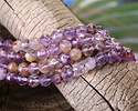 Purple Phantom Quartz (Auralite-23) Diamond Cut Faceted Round 6mm
