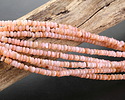 Light Rose Pink Mussel Shell Heishi 1-2x3.5-4mm