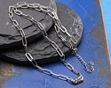 Stainless Steel Paperclip Chain, 18" Finished w/ 7 jump rings & 2" extender, 11x4mm links