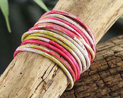 Blossom Mist Round Leather Cord 2mm
