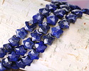 Lapis (dyed) Microfaceted Star 8mm