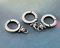Antique Silver Finish Swivel Charm Holder Clasp 20x13mm