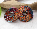 Xaz Raku Flash Leaf Donut 45-47mm
