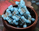 Czech Glass Bronzed Blue Turquoise Butterfly 16x11mm