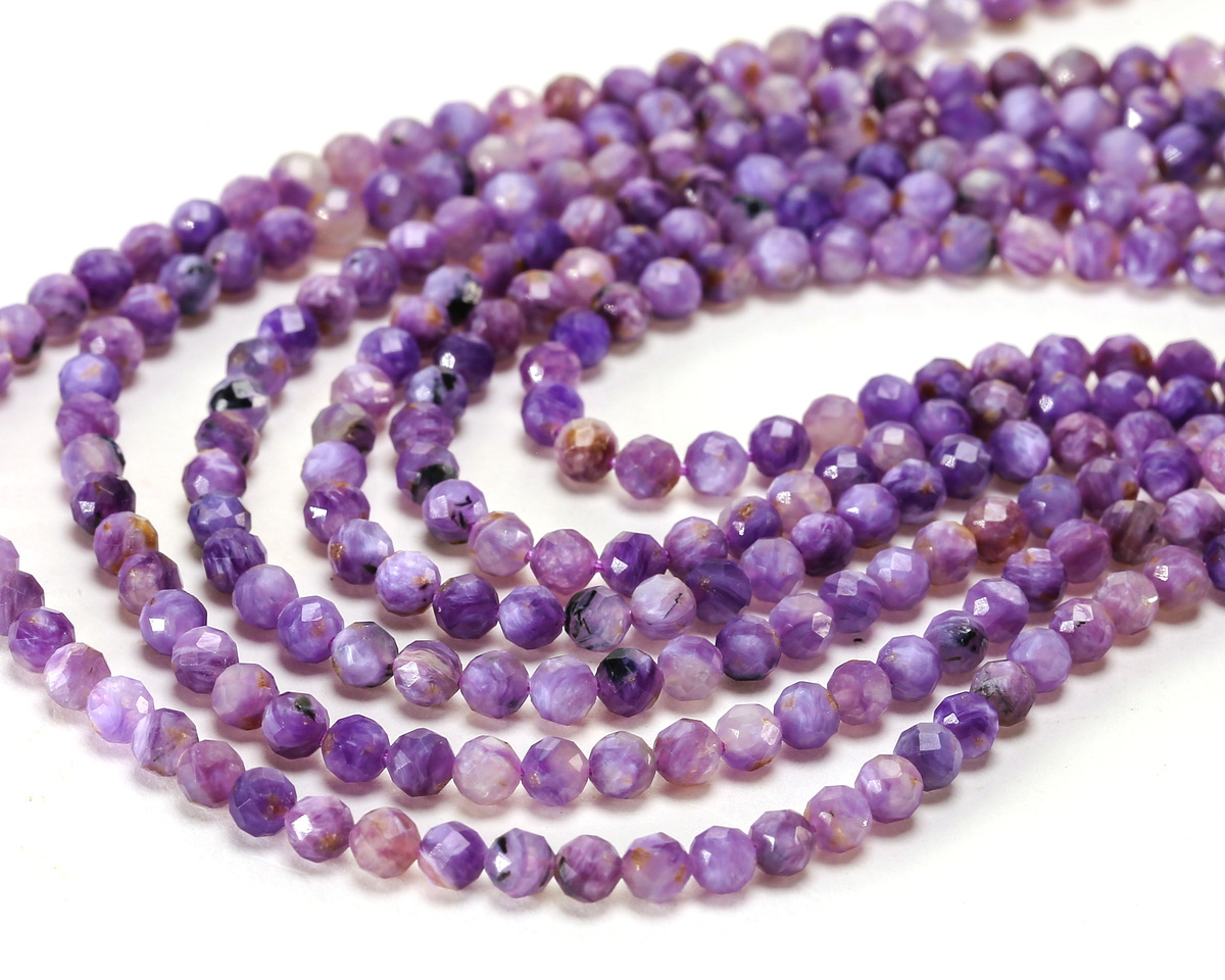 Charoite (A) Microfaceted Round 3mm