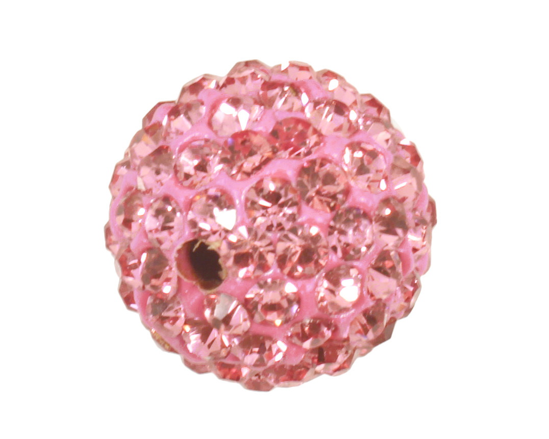 Flamingo Pave Round 12mm