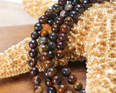 Tiger Iron Round 4mm