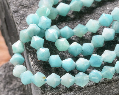 Brazil Amazonite Faceted Bicone 4mm
