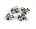 Mykonos Antique Silver (plated) Tiny Cross Charm 10mm