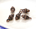 Antique Copper (plated) Seed Focal 13x6mm