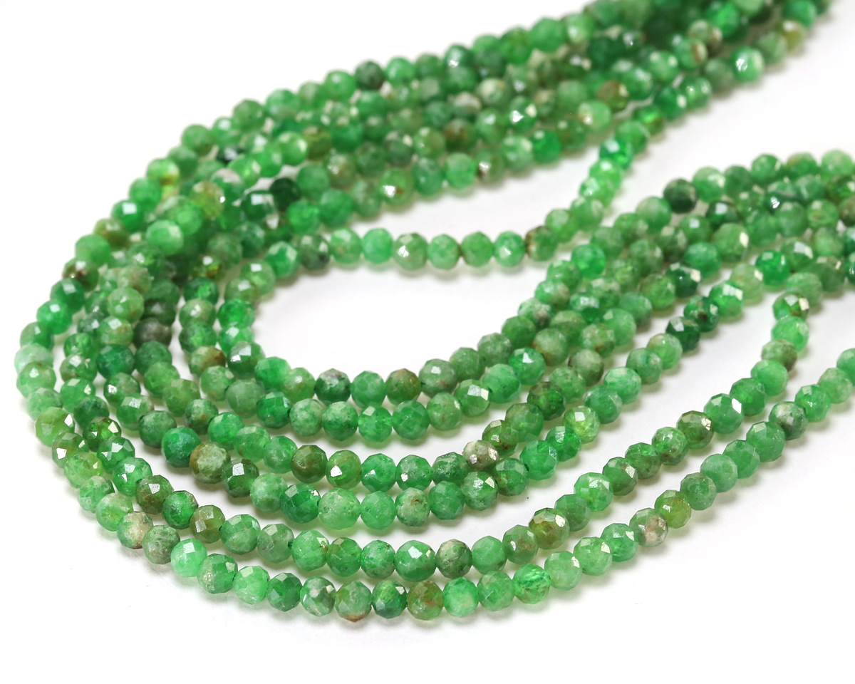 Tsavorite (A) Microfaceted Round 3mm