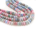 Delphinium Mix Agate Rondelle 5x8mm