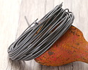 Grey Round Greek Leather Cord 1.5mm, 16 feet