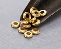 Mykonos Solid Brass Spacer Rondelle 4mm