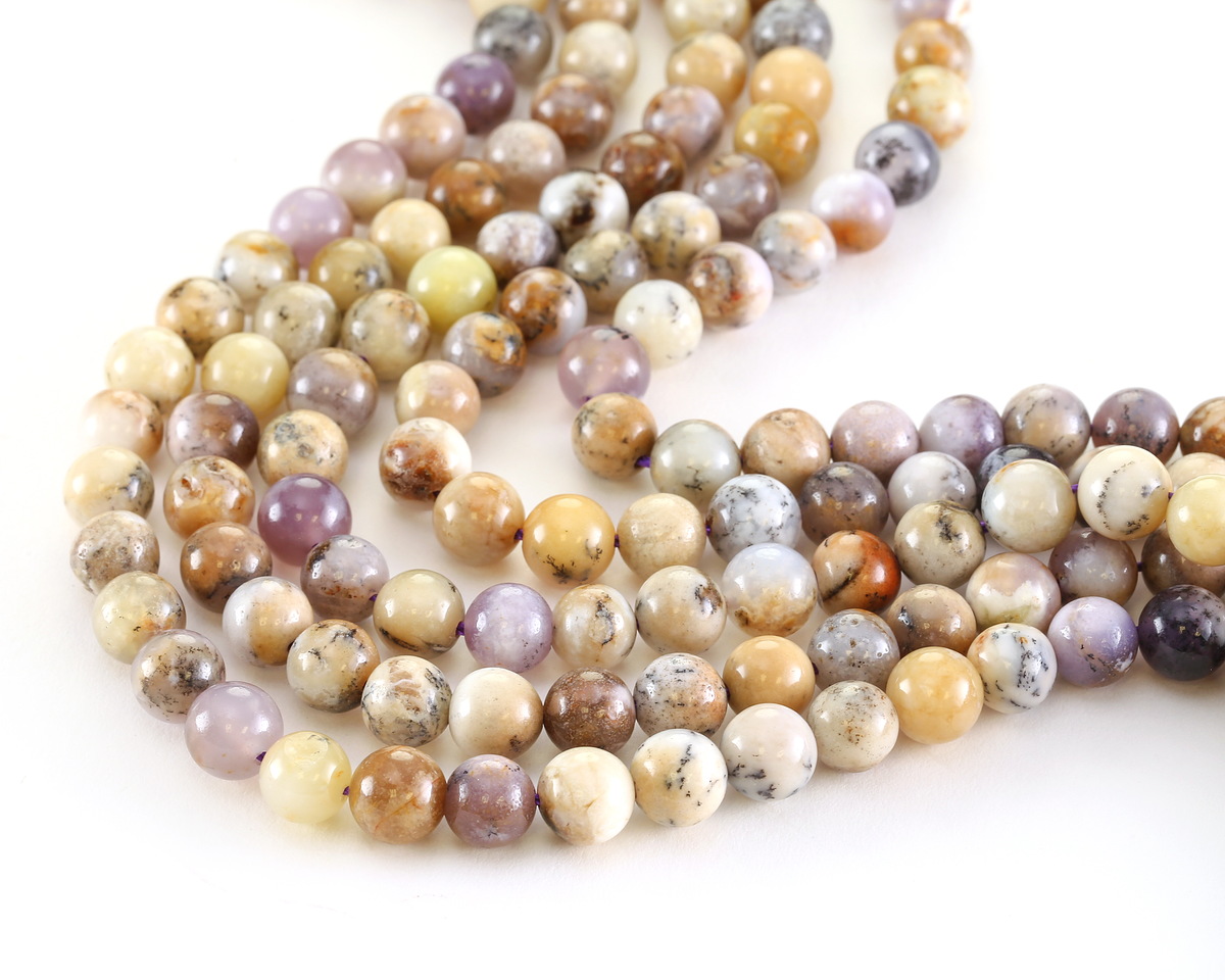 Purple Moss Opal Round 8mm