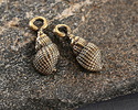 Mykonos Antique Brass (plated) Conch Shell Focal 7x18mm