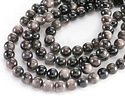 Silver Obsidian Round 8mm