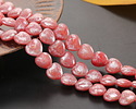 Czech Glass Desert Rose Opal w/ Silver Wash Heart 8mm