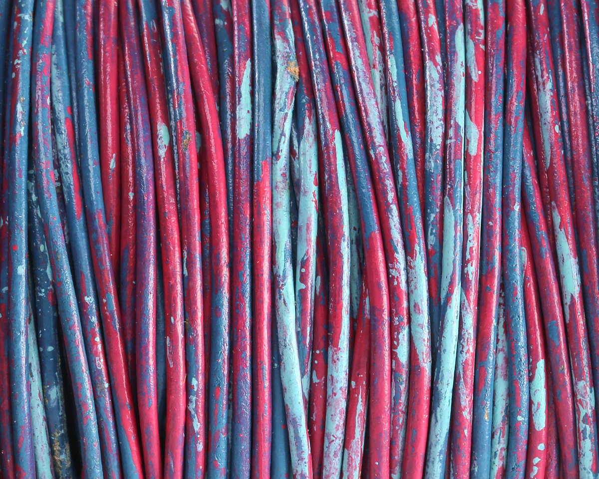Aurora Blend Round Leather Cord 1.5mm