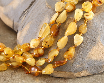 Honey Amber Nugget 6-8x8-12mm