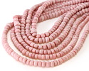 Java Glass Light Rose Pink Graduated Gooseberry Beads 3-6x4-6mm