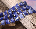 Sodalite Microfaceted Butterfly 8x10mm