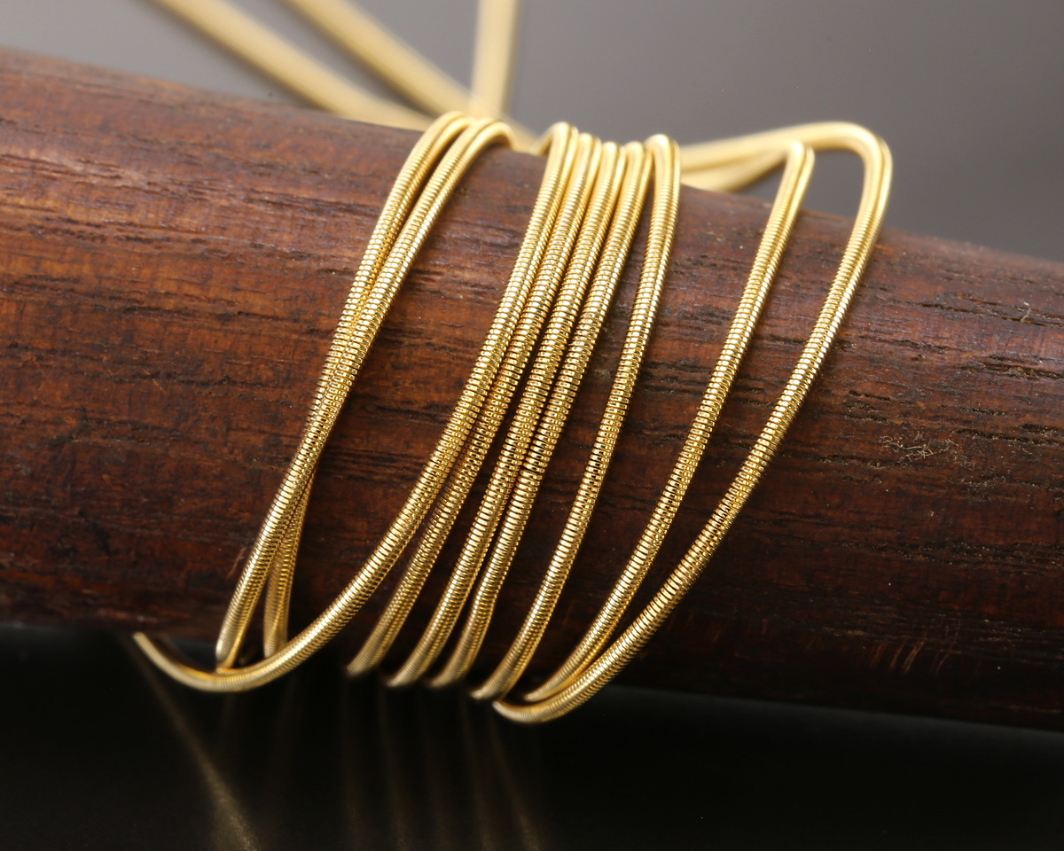 Beadalon Gold Color French Wire, 0.80mm, 1m/3.28ft