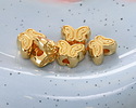24K Gold (plated) Butterfly Bead 6.5x8.5mm
