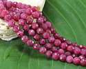 Ruby (A) Microfaceted Round 4mm
