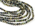 Green Tourmaline Microfaceted Round 4mm
